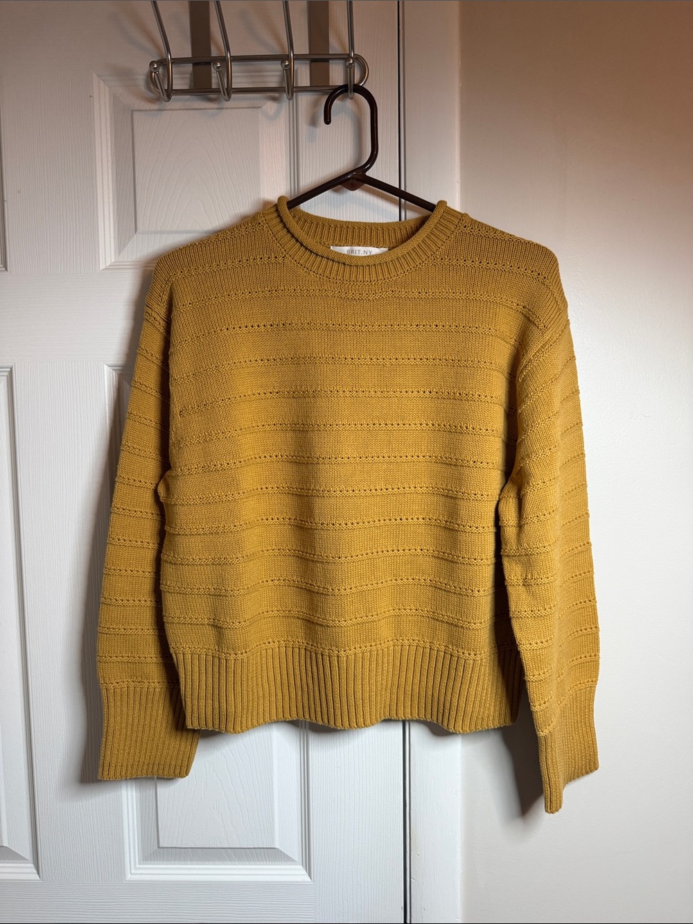 Mustard Yellow Crewneck Sweater